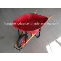 Steel Tray Wooden Handle Wheelbarrow